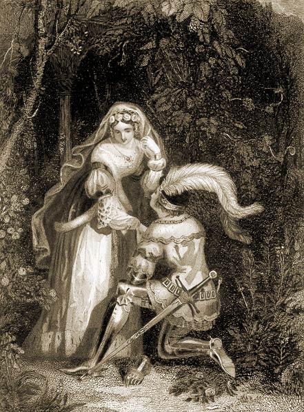 Unknown Artist - Parisina And Hugo (from Byron's Parsina)
